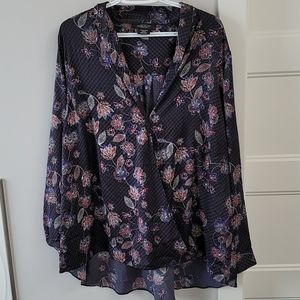 Wrap style blouse.  Size 20 plus.